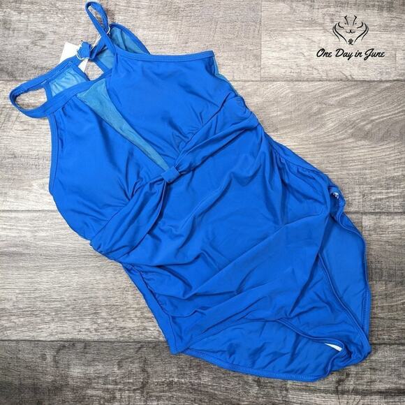 I2CRAZY High Neck Mesh One Piece Swimsuit Size M - Picture 3 of 6